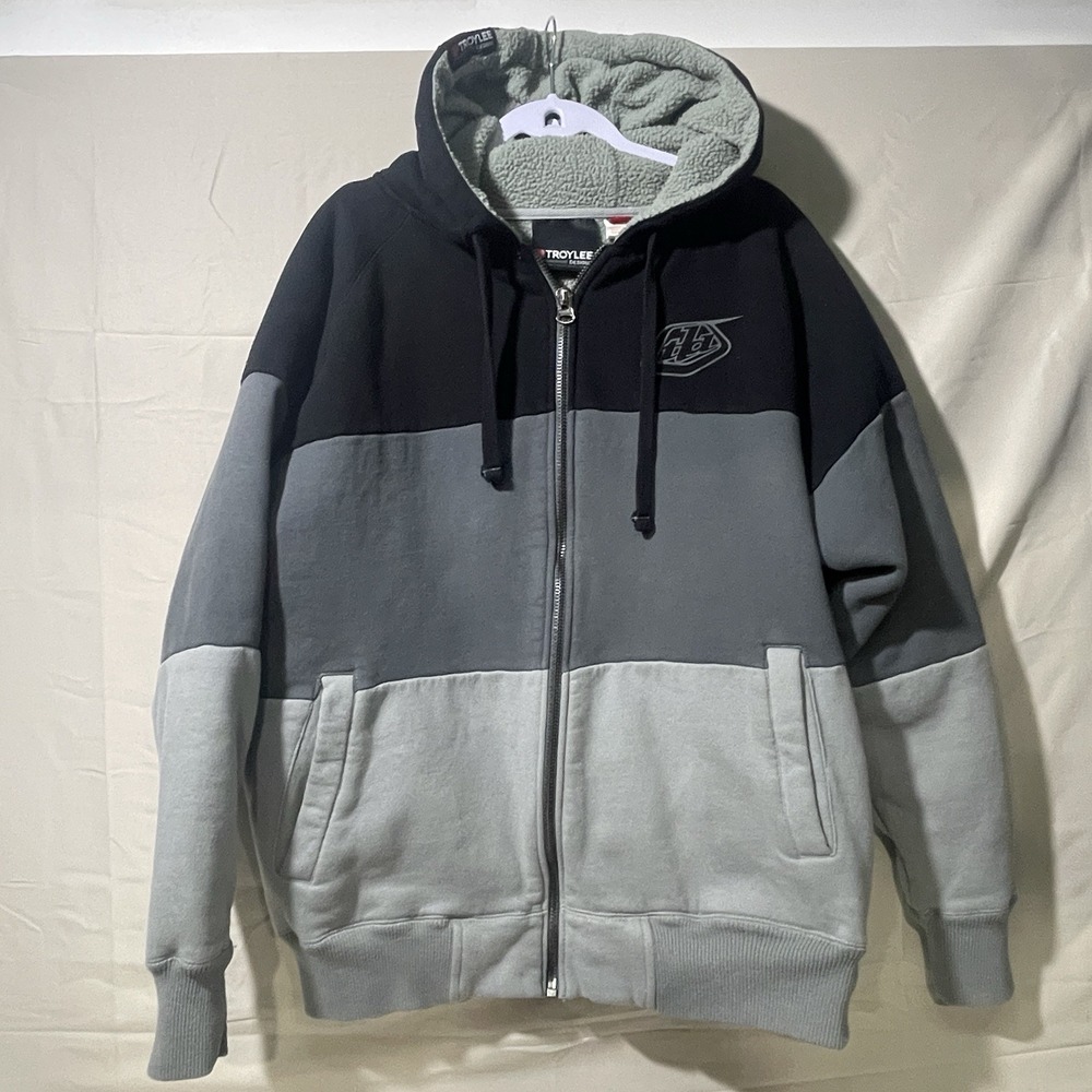 Troy Lee Designs TLD Racing Men's XL  Black /Gray Full Zip Motocross Hoodie